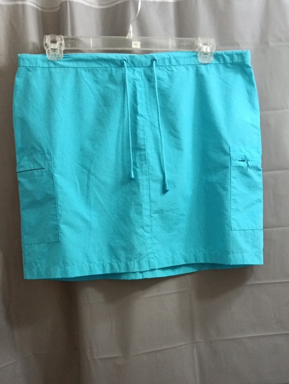 Carolina Blues Turquoise Casual Cargo Pocket Skirt